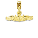 Military Jewelry, Military Charms, Navy, USN, Military Gifts, Surface Warfare Officer Gold