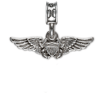 Military Jewelry, Military Charms, Navy, USN, Military Gifts, Navy Flight Officer Charm, Silver