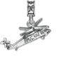 Military Jewelry, Military Charms, Military Gifts, Military Aviation, Blackhawk Helicopter Charm