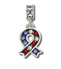Patriotic Ribbon Charm