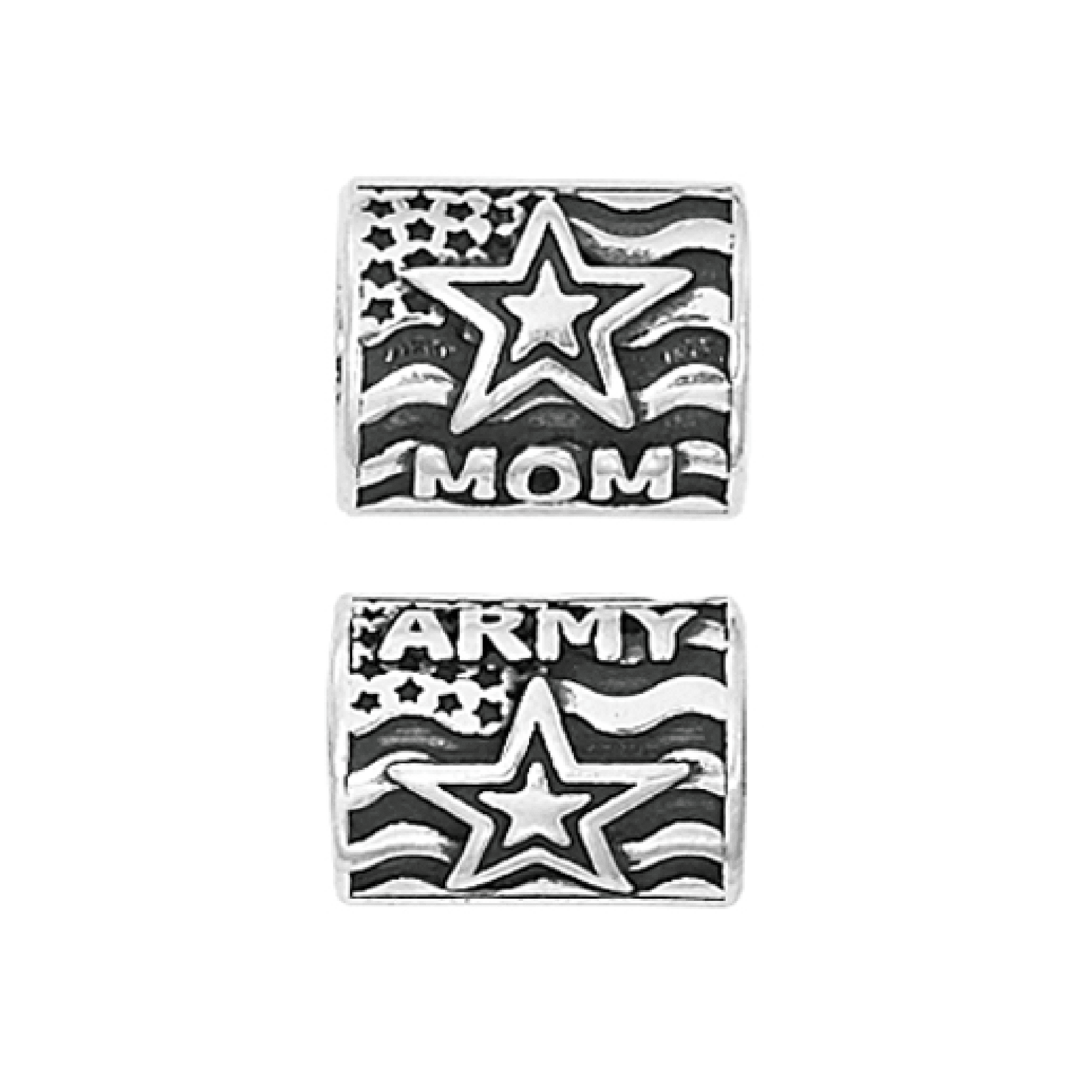 Proud Army Mom Bead Charm