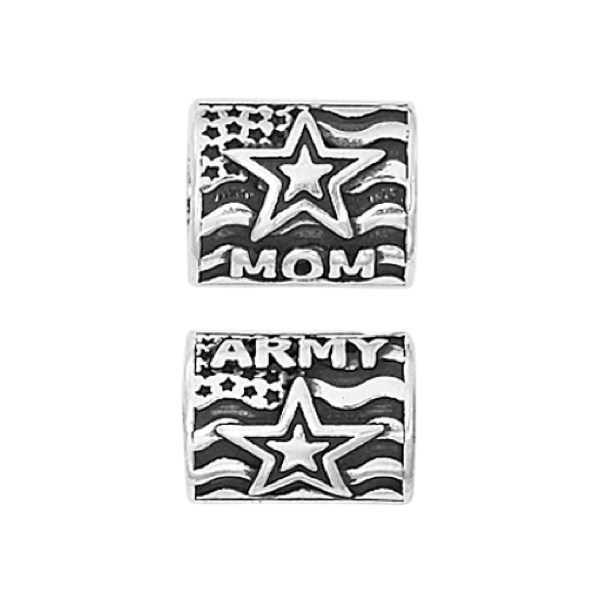 Proud Army Mom Bead Charm