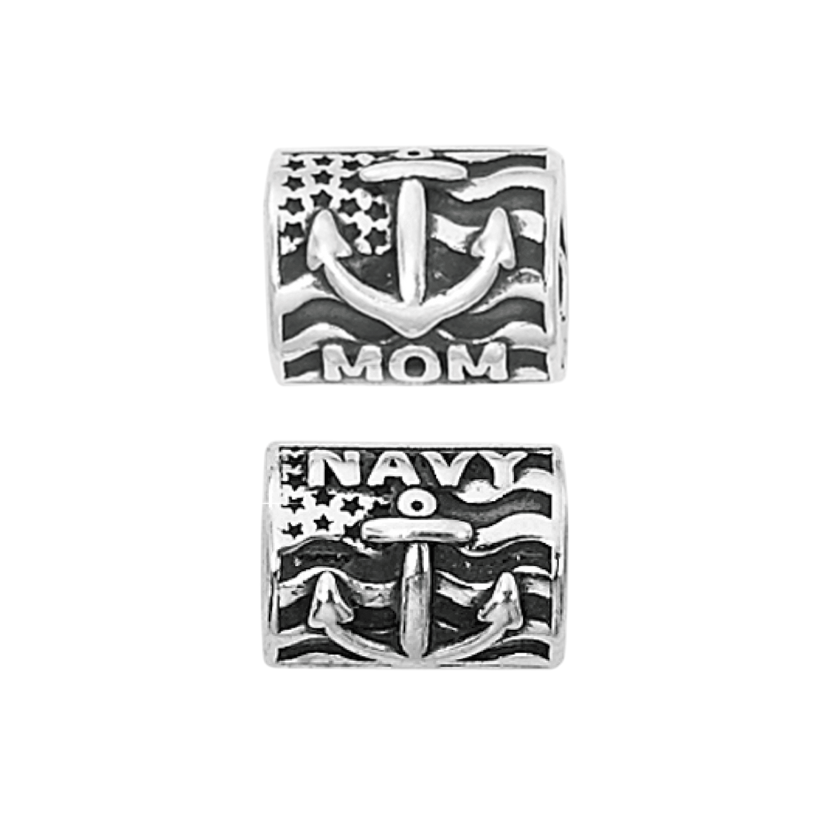 Proud Navy Mom Bead Charm