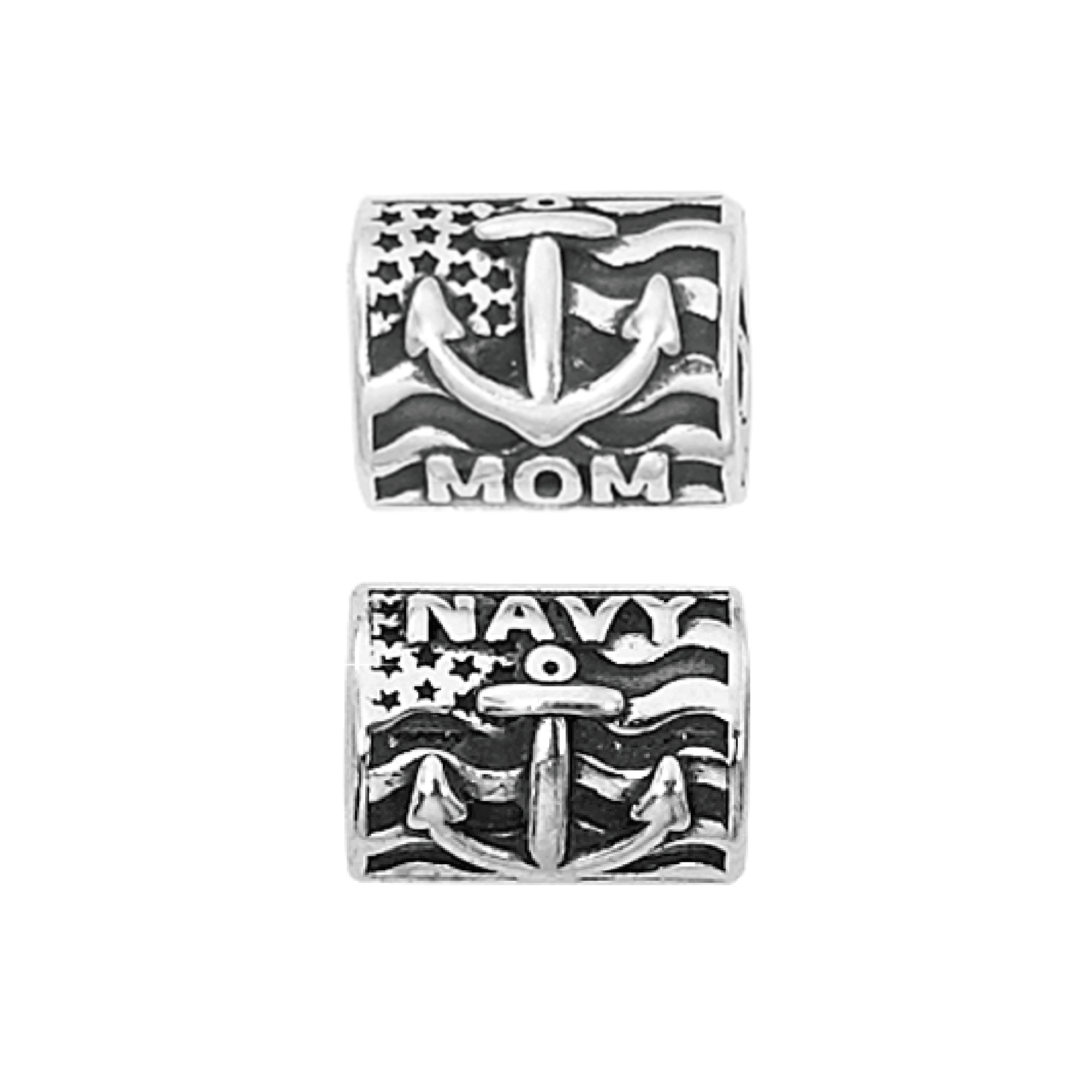 Proud Navy Mom Bead Charm