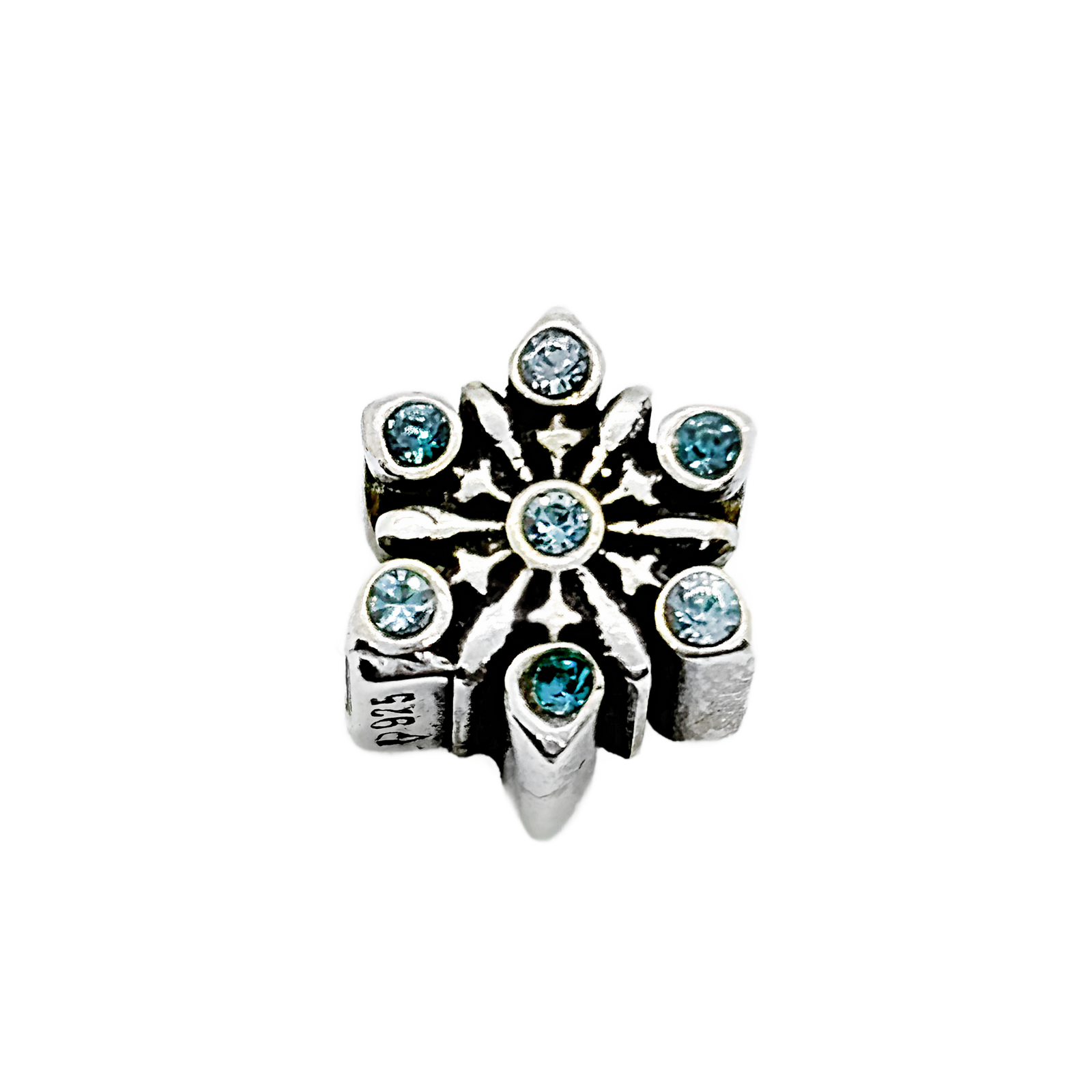 Qanik Blue Snow Bead Charm