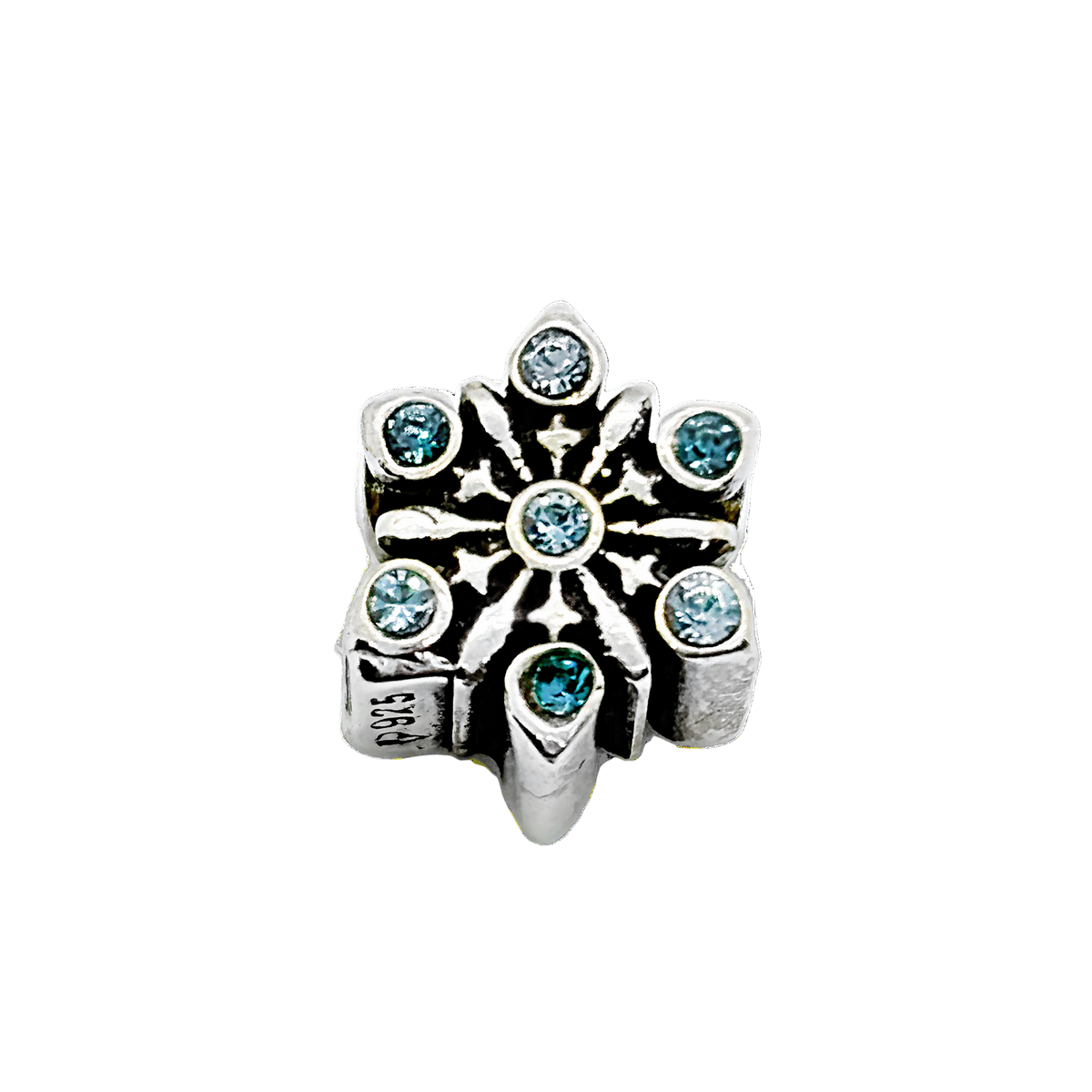 Qanik Blue Snow Bead Charm