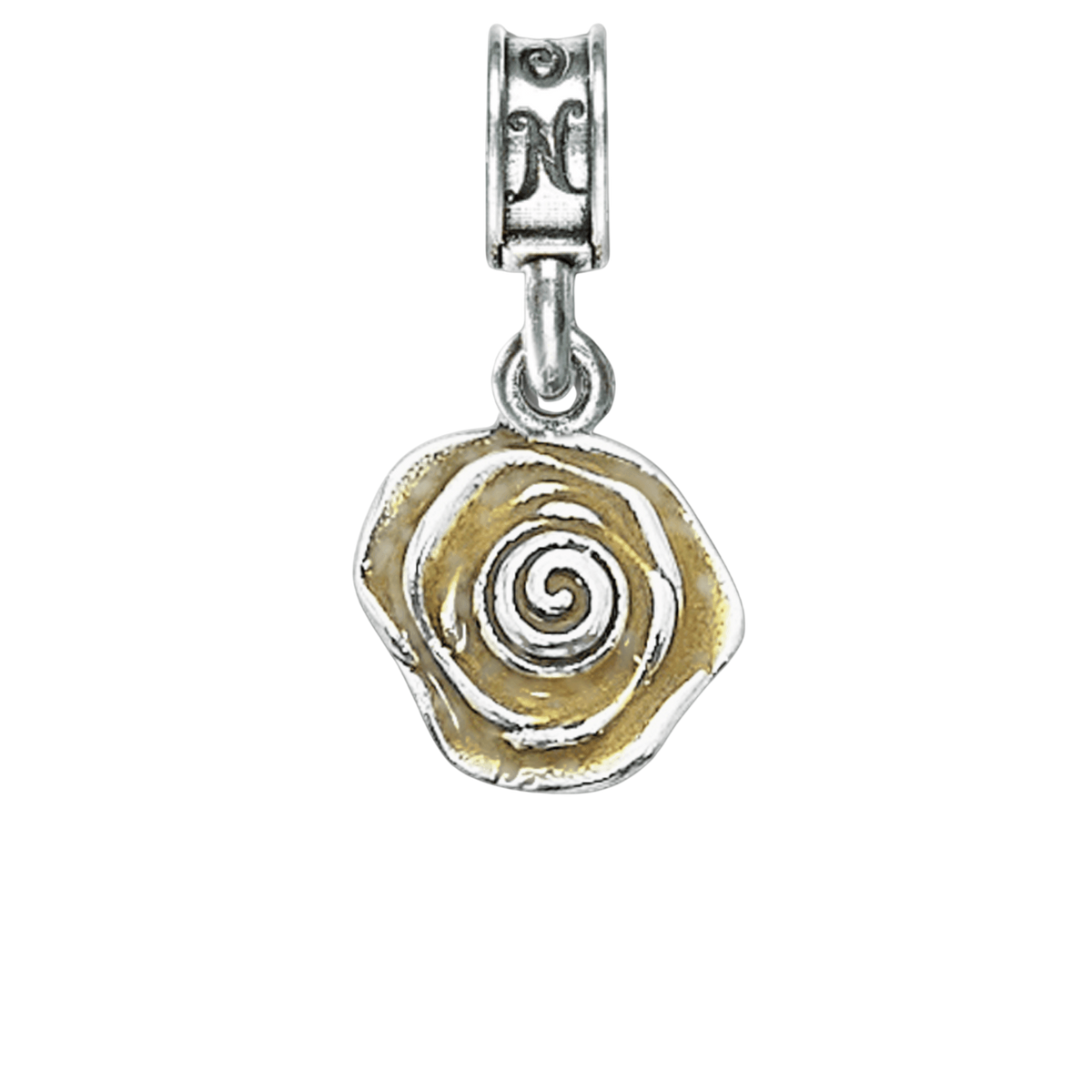 Fort Sam Houston Yellow Rose Charm
