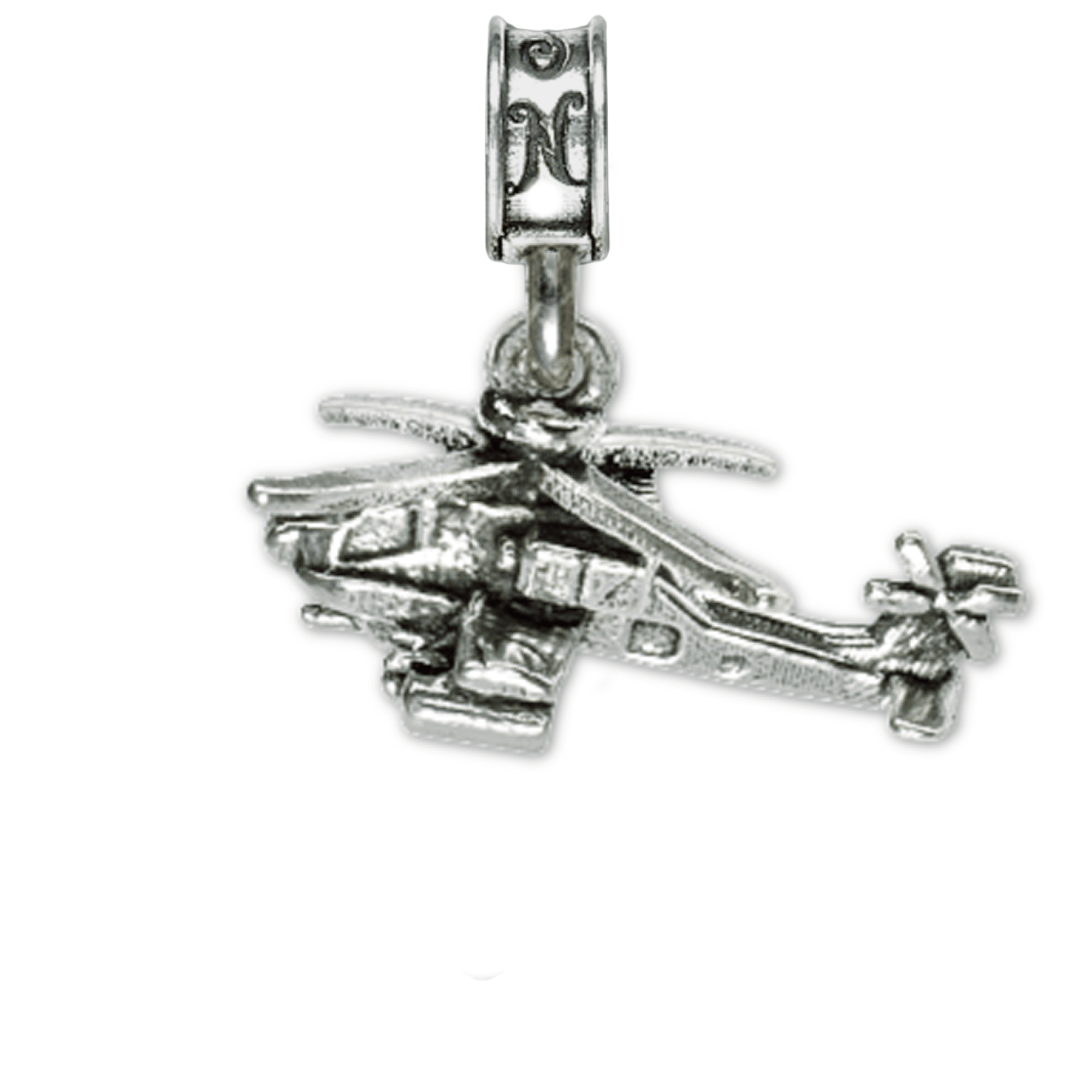 Military Jewelry, Military Charms, Military Gifts, Military Aviation, Apache Helicopter Charm