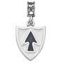 Military Jewelry, Military Charms, United States Army, Military Gifts, Blue Spader 26th Infantry Infantry