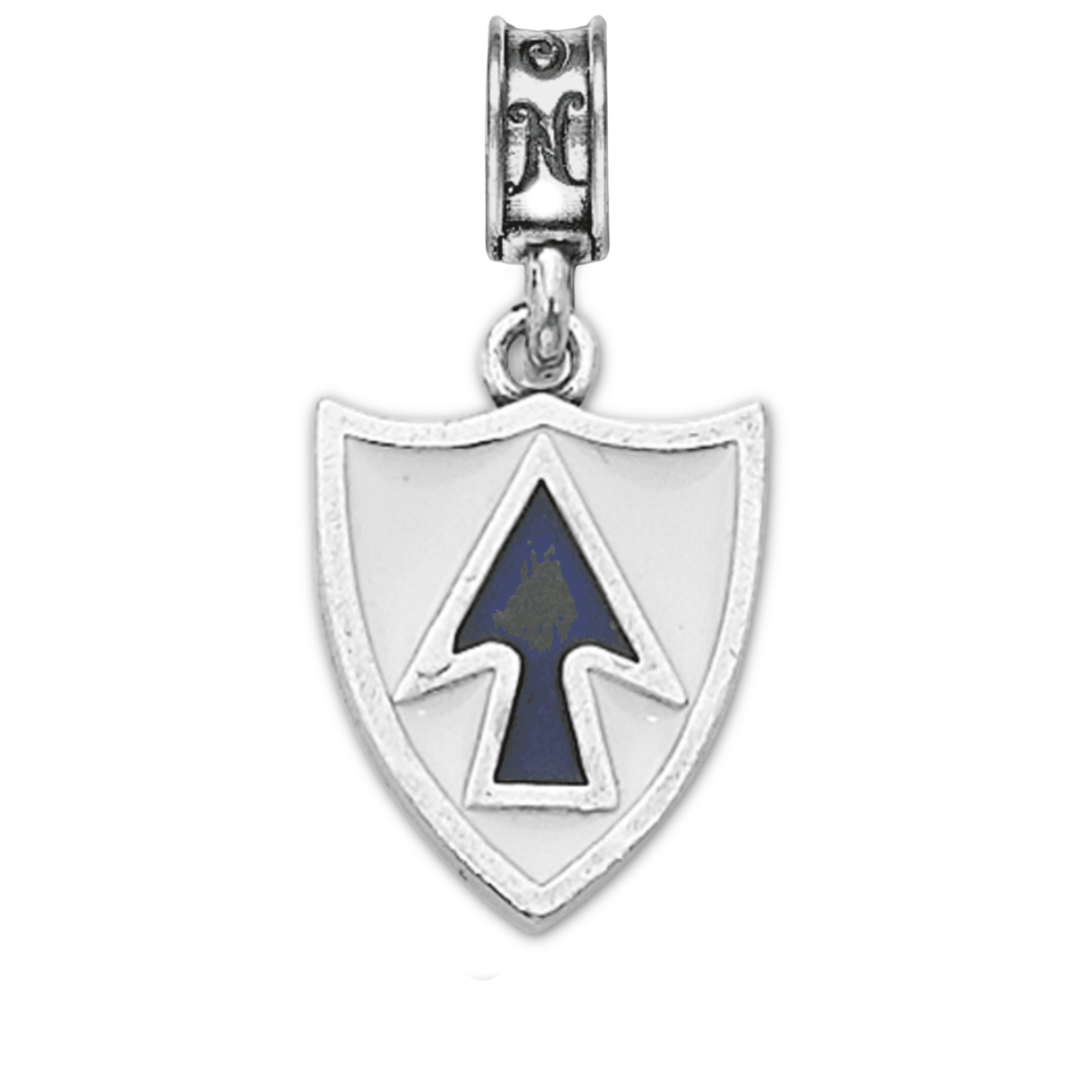 Military Jewelry, Military Charms, United States Army, Military Gifts, Blue Spader 26th Infantry Infantry