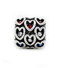 Military Charms, Patriotic Spacer, Red, White Blue Spacer