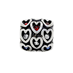 Military Charms, Patriotic Spacer, Red, White Blue Spacer