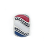 Swirl Patriotic Bead Charm