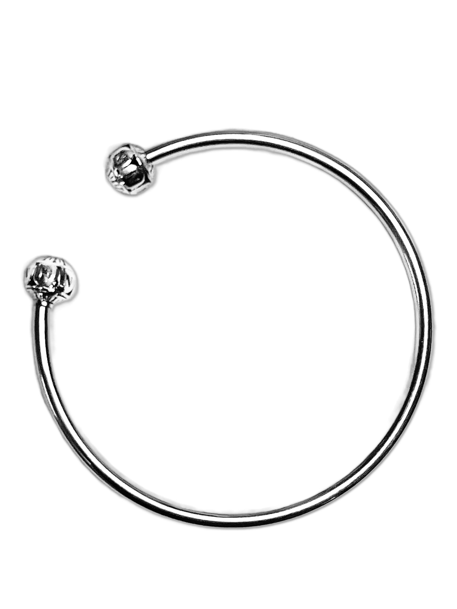 Sterling Silver Bangle Charm Bracelet