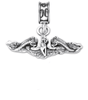 Military Jewelry, Military Charms, Navy, USN, Military Gifts, Sub Service Charm, Navy Dolphin Charm