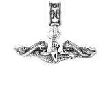 Military Jewelry, Military Charms, Navy, USN, Military Gifts, Sub Service Charm, Navy Dolphin Charm
