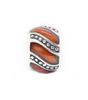 Swirl Orange Bead Charm