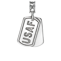 Air Force Dog Tag Charm