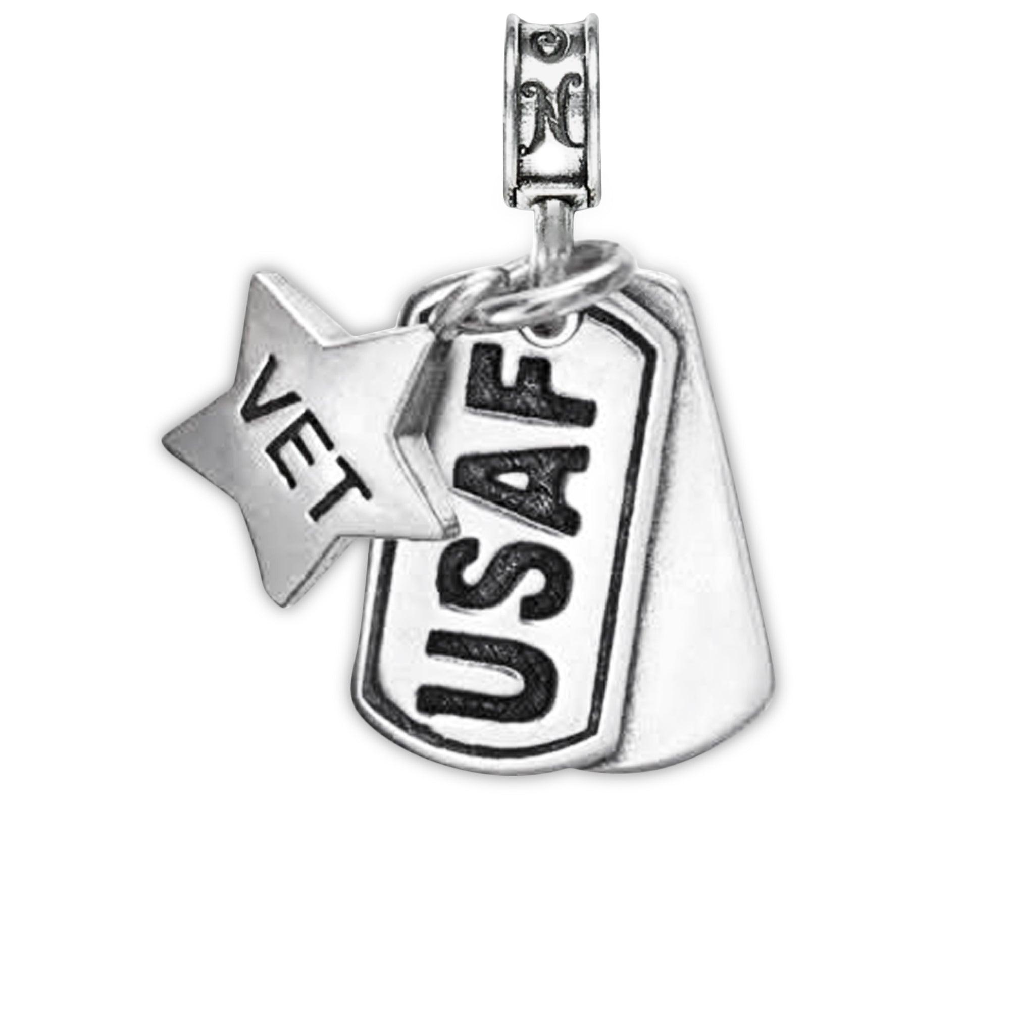 Military Jewelry, Military Charms, Military Gifts, USAF, United States Air Force, USAF Dog Tag, United States Air Force Dog Tag Air Force Veteran