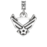 Military Jewelry, Military Charms, Military Gifts, USAF, United States Air Force, Air Force Emblem, USAF Emblem