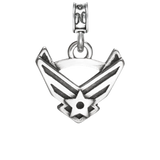 Military Jewelry, Military Charms, Military Gifts, USAF, United States Air Force, Air Force Emblem, USAF Emblem