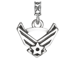 Military Jewelry, Military Charms, Military Gifts, USAF, United States Air Force, Air Force Emblem, USAF Emblem