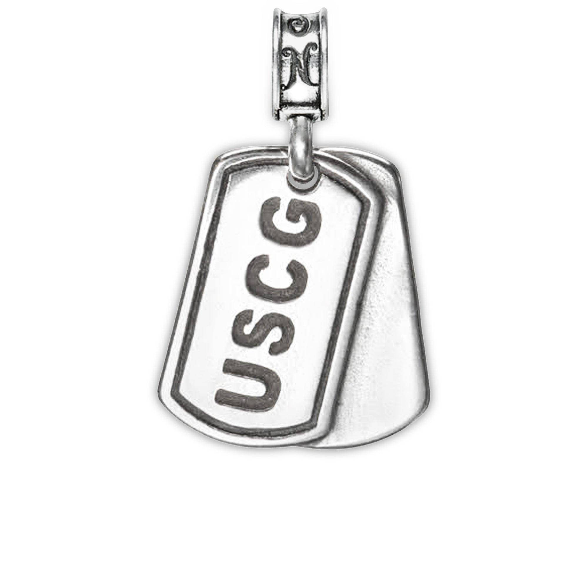 Military Jewelry, Military Charms, Military Gifts, United States Coast Guard, USCG, Coast Guard Dog Tag