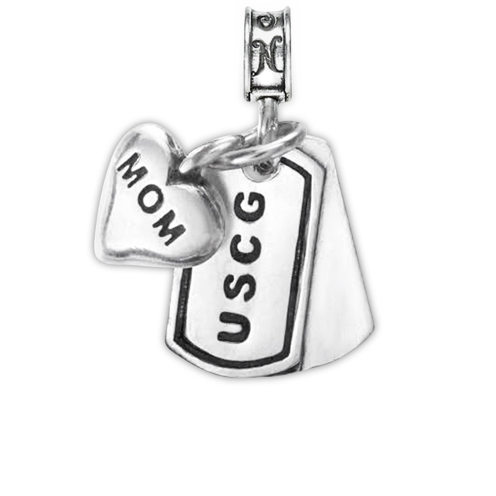 Coast Guard, United States Coast Guard, Charm, Coastie, USCG, Coast Guard Dog Tag, Coast Guard Mom