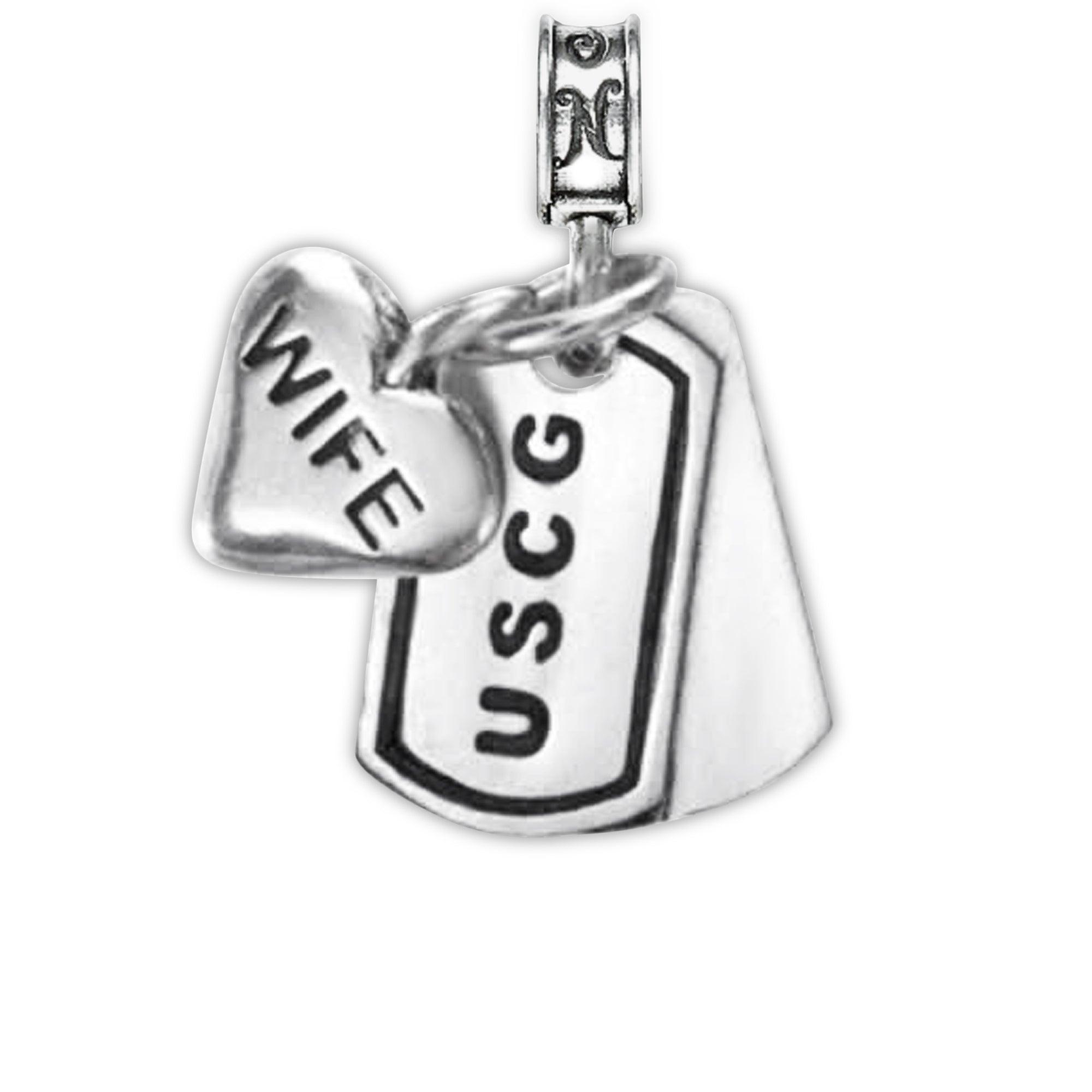 Coast Guard, United States Coast Guard, Charm, Coastie, USCG, Coast Guard Dog Tag, Coast Guard Wife