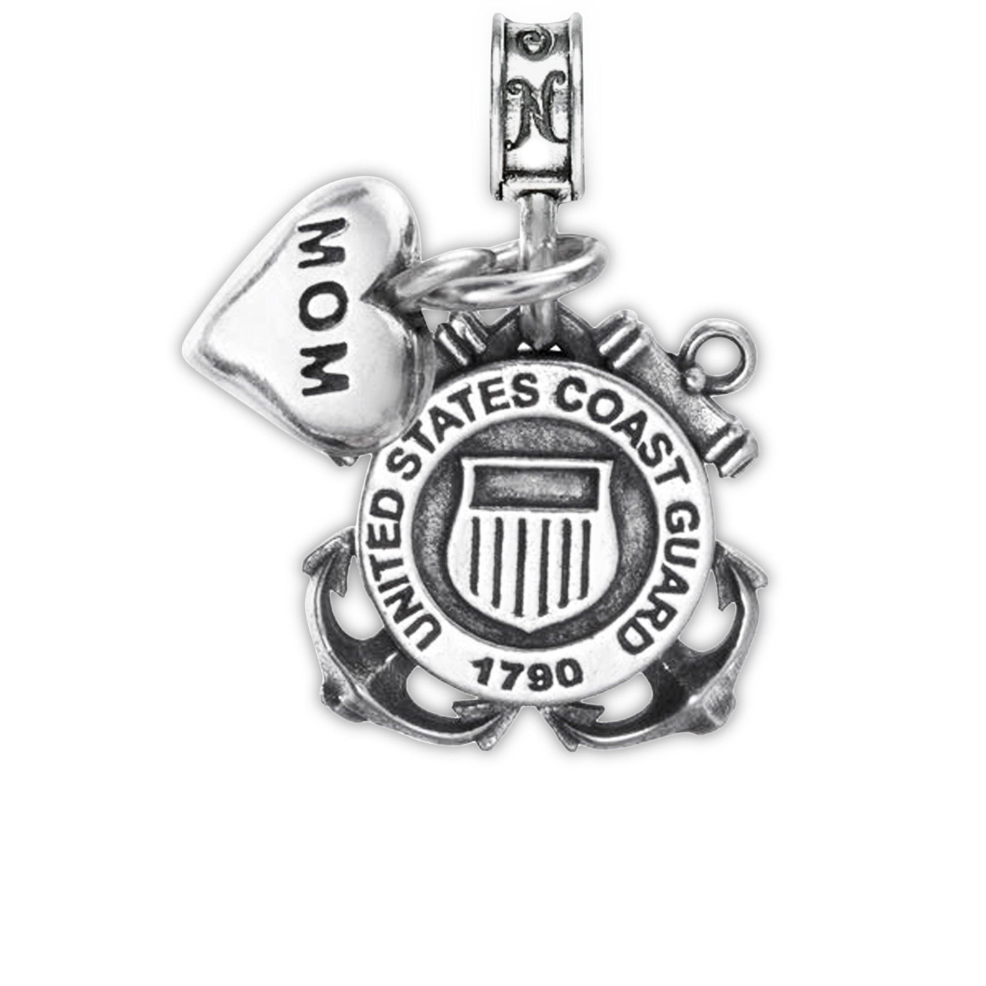Military Jewelry, Military Charms, Military Gifts, United States Coast Guard, USCG, Coast Guard Mom