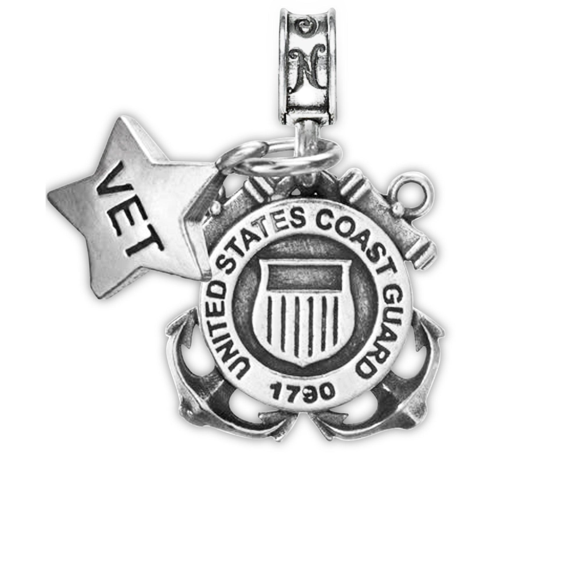Military Jewelry, Military Charms, Military Gifts, United States Coast Guard, USCG USCG Veteran Coastie