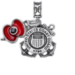 Military Jewelry, Military Charms, Military Gifts, United States Coast Guard, USCG American Legion Veteran Coastie