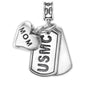 USMC, Marine Dog Tag, Marine Corps Charm, Dog Tag, Marine Mom