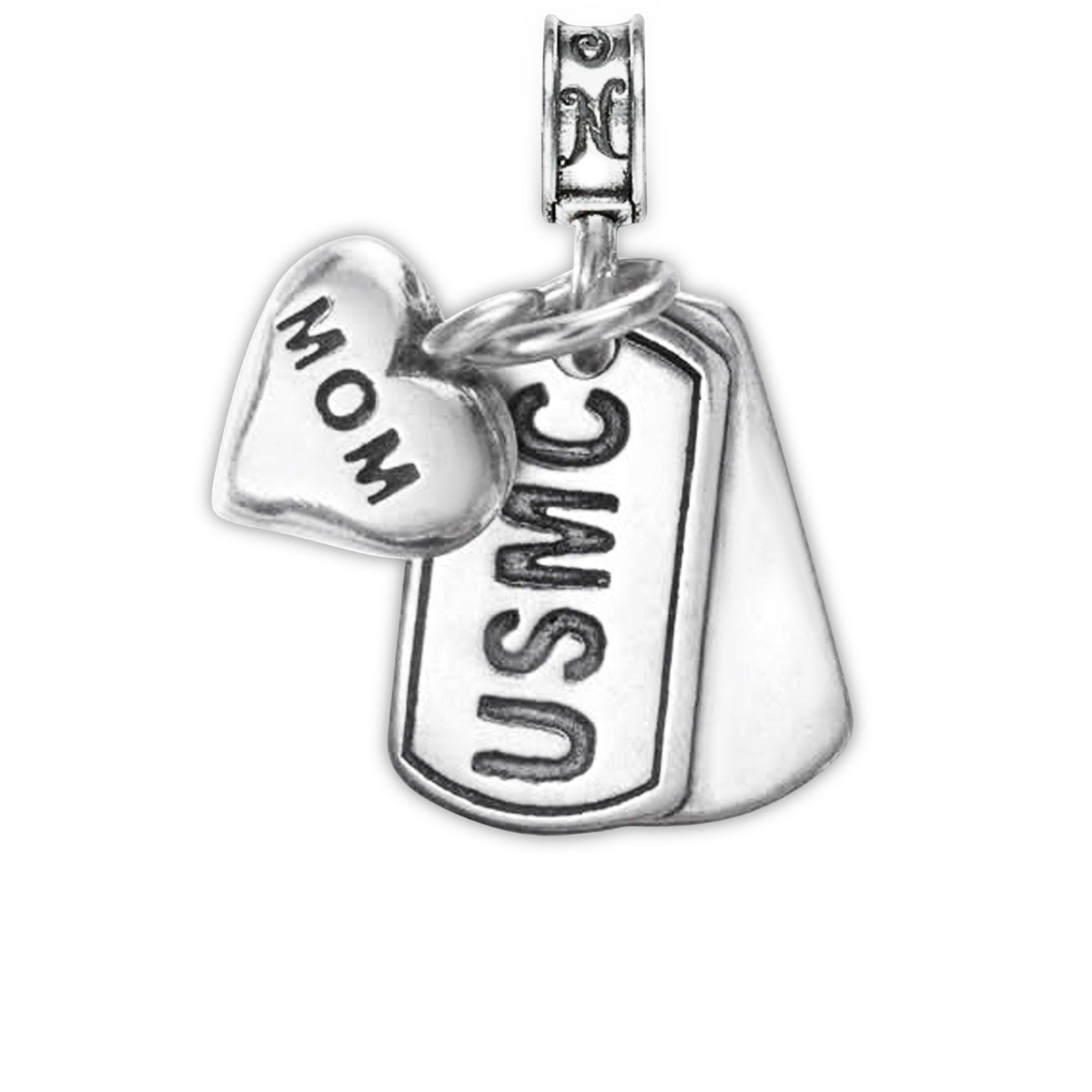USMC, Marine Dog Tag, Marine Corps Charm, Dog Tag, Marine Mom