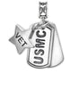 USMC, Marine Dog Tag, Marine Corps Charm, Dog Tag, Marine Vet