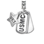 USMC, Marine Dog Tag, Marine Corps Charm, Dog Tag, Marine Vet