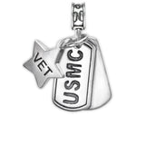 USMC, Marine Dog Tag, Marine Corps Charm, Dog Tag, Marine Vet