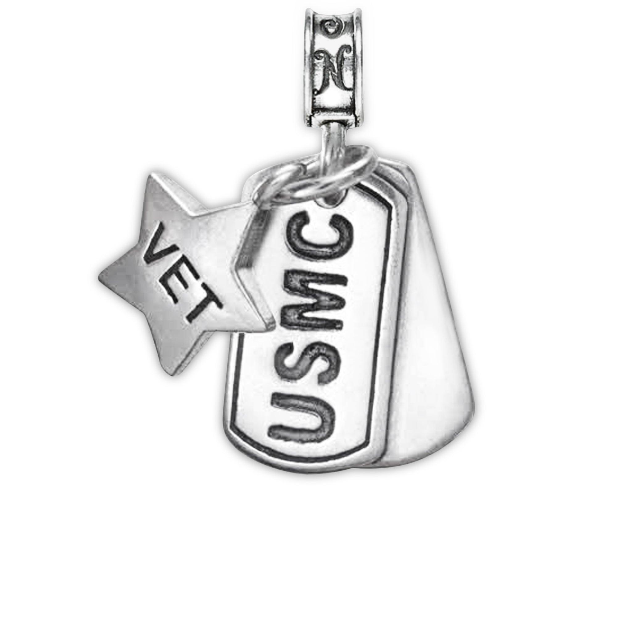 USMC, Marine Dog Tag, Marine Corps Charm, Dog Tag, Marine Vet
