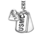 USMC, Marine Dog Tag, Marine Corps Charm, Dog Tag, Marine Wife