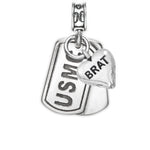 USMC, Marine Dog Tag, Marine Corps Charm, Dog Tag, Marine Brat