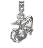 USMC, EGA, Eagle Globe and Anchor, Marine Corps Charm, Marine Corps Wife