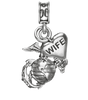 USMC, EGA, Eagle Globe and Anchor, Marine Corps Charm, Marine Corps Wife