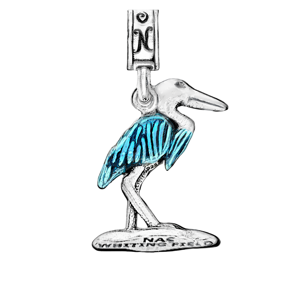 NAS Whiting Field Blue Heron Charm