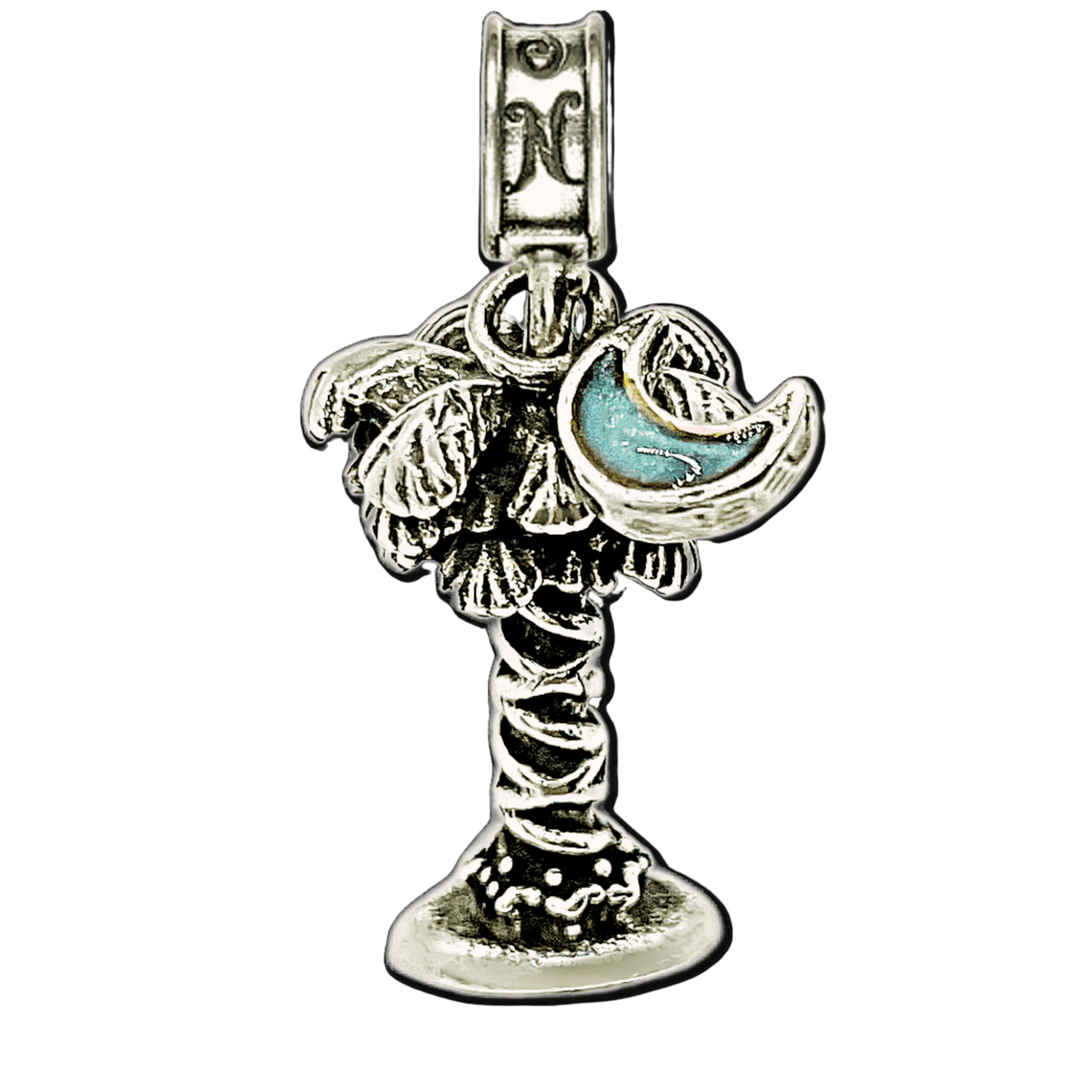 MCAS Beaufort Palm and Moon Charm