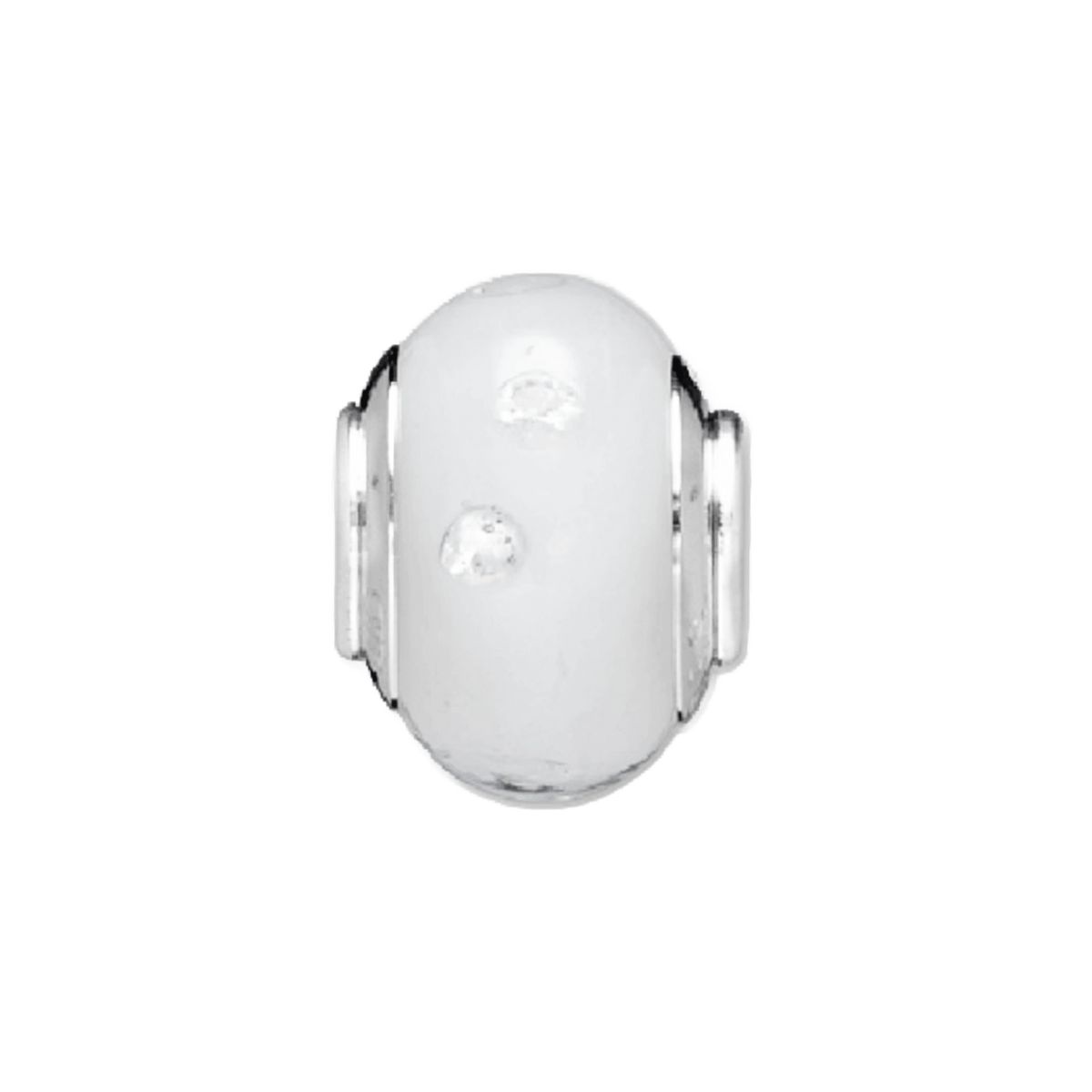 White Color My World Bead Charm