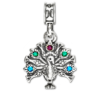 Monterey Peacock Charm
