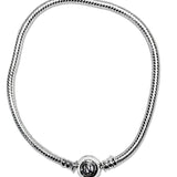 Sterling Silver Clip Clasp Charm Bracelet