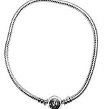 Sterling Silver Clip Clasp Charm Bracelet