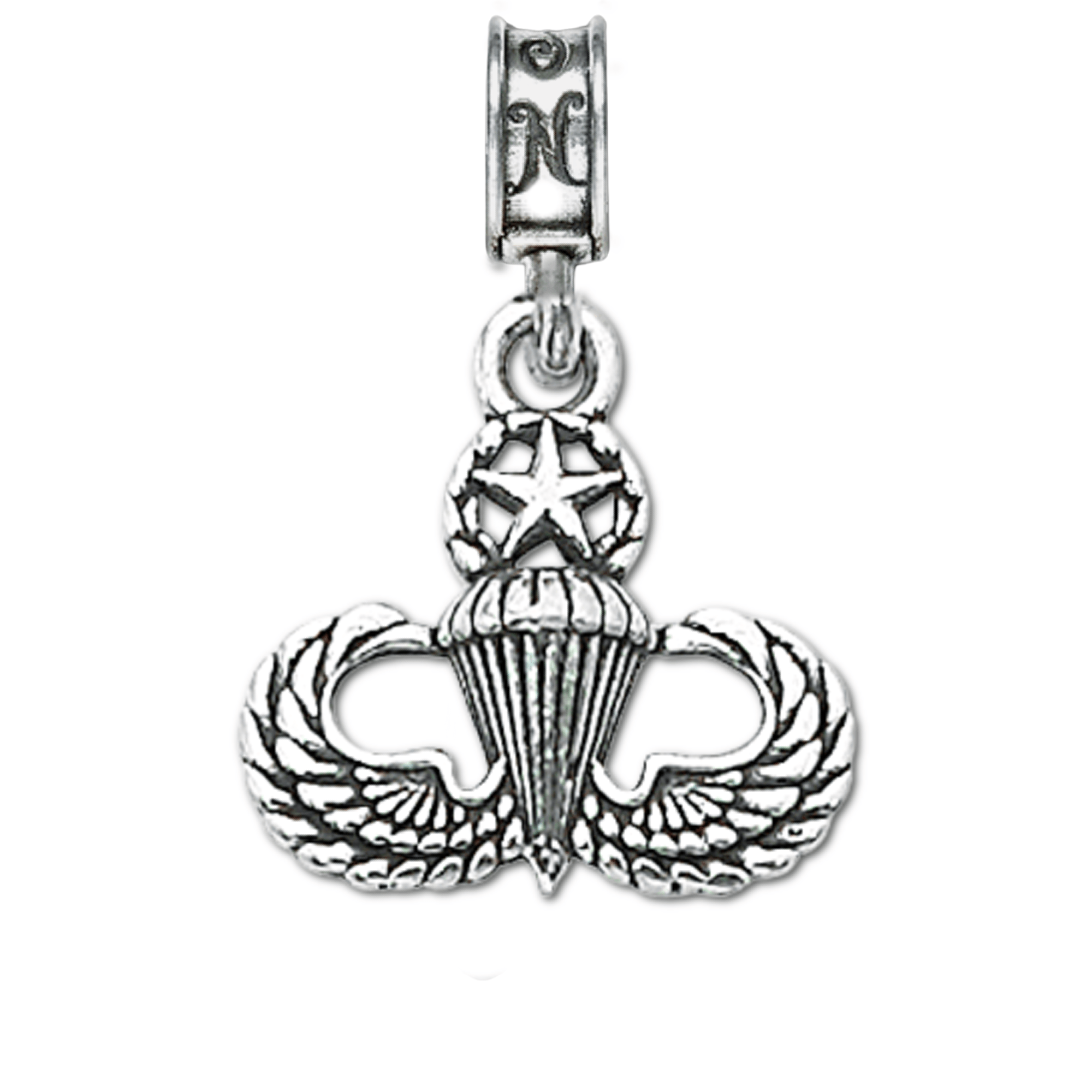 Military Jewelry, Military Charms, Military Gifts, Jump Wings Master Charm
