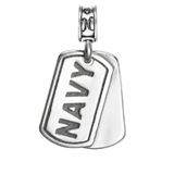 Navy Dog Tag Charm